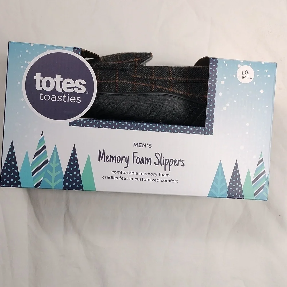 NIB Totes Toasties mens slippers size 9-10